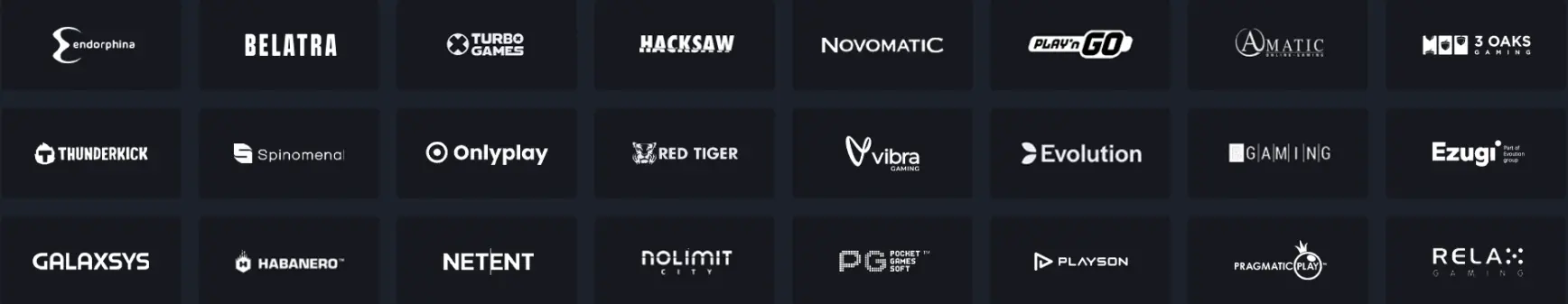 Провайдеры игр Legzo Casino